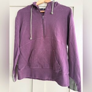 AMPERSAND AVE Purple Halfzip Hoodie